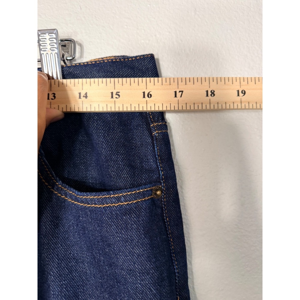 Lucy In The Sky Wide Leg Denim Jeans Indigo Blue High Waist Size 8 EU 40 - Picture 6 of 7